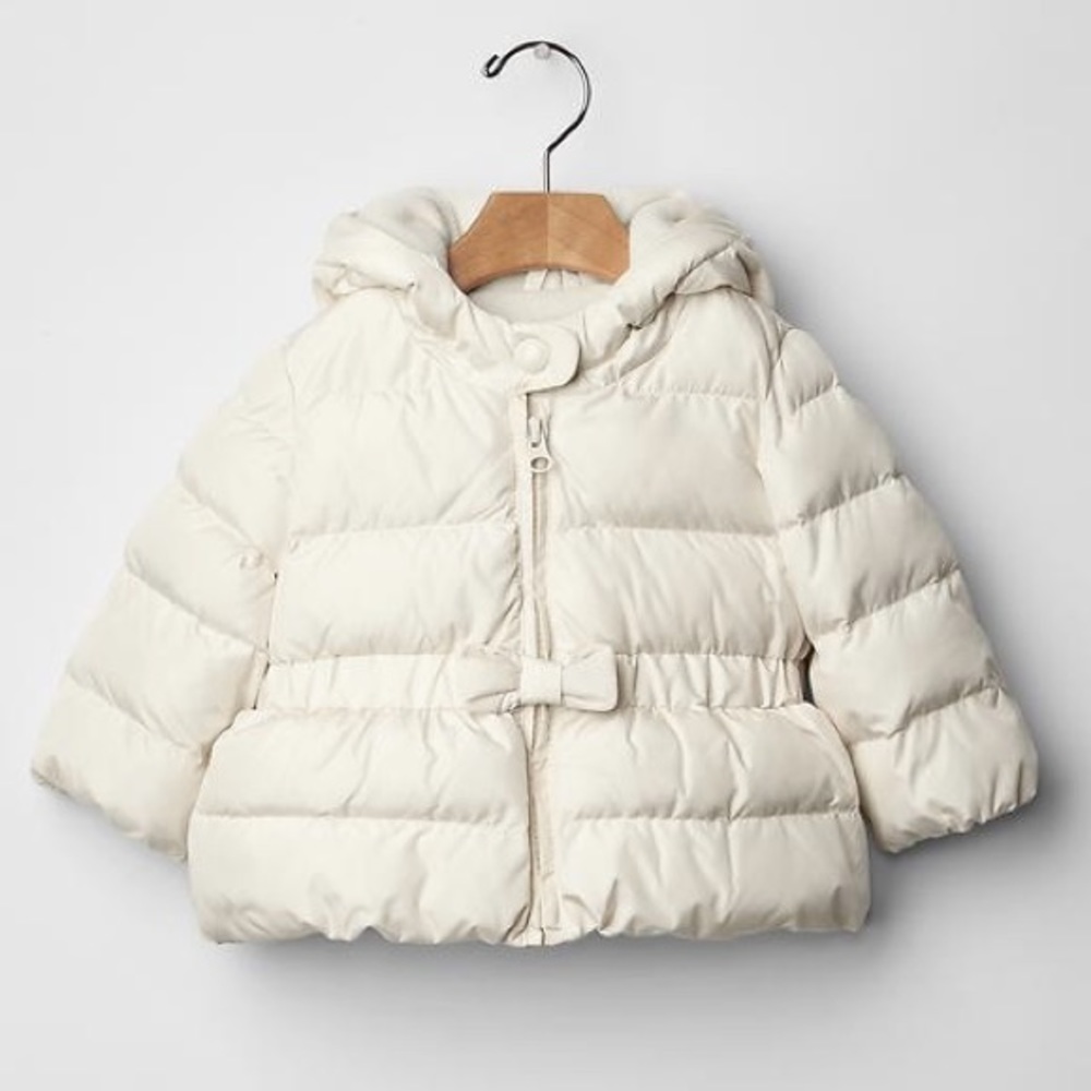 Baby Gap Toddler Girl Bow Puffer Winter Jacket